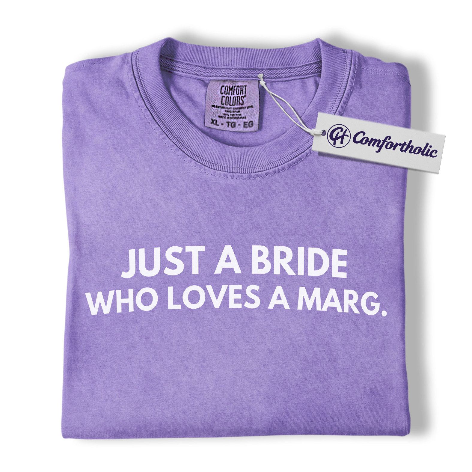 Just a Bride Who Loves a Marg Shirt, Funny Bachelorette Party T-Shirt, Margarita Lover Bride Graphic Tee, Comfort Colors Shirt - Image 20