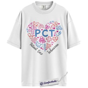Alternative view of PCT Shirt, Patient Care Technician T-Shirt, Medical Worker Appreciation Graphic Tee, Healthcare Professional Gift, Comfort Colors Shirt
