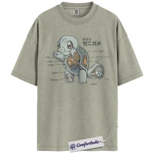 Squirtle Shirt, Pokemon Shirt, PKM T-Shirt, Anime Graphic Tee, Anime Comfort Colors Shirt