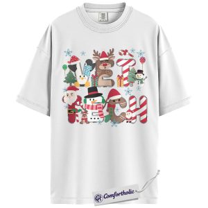 Alternative view of Merry Christmas Vet Tech Shirt, Cute Holiday Animal T-Shirt, Veterinary Technician Graphic Tee, Festive Gift for Animal Lovers, Christmas Comfort Colors Shirt