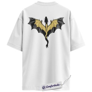 Alternative view of Fourth Wing Shirt, Dragon Rider T-Shirt, Fantasy Bookish Graphic Tee, Aesthetic Gift for Readers, Comfort Colors Back Print Shirt