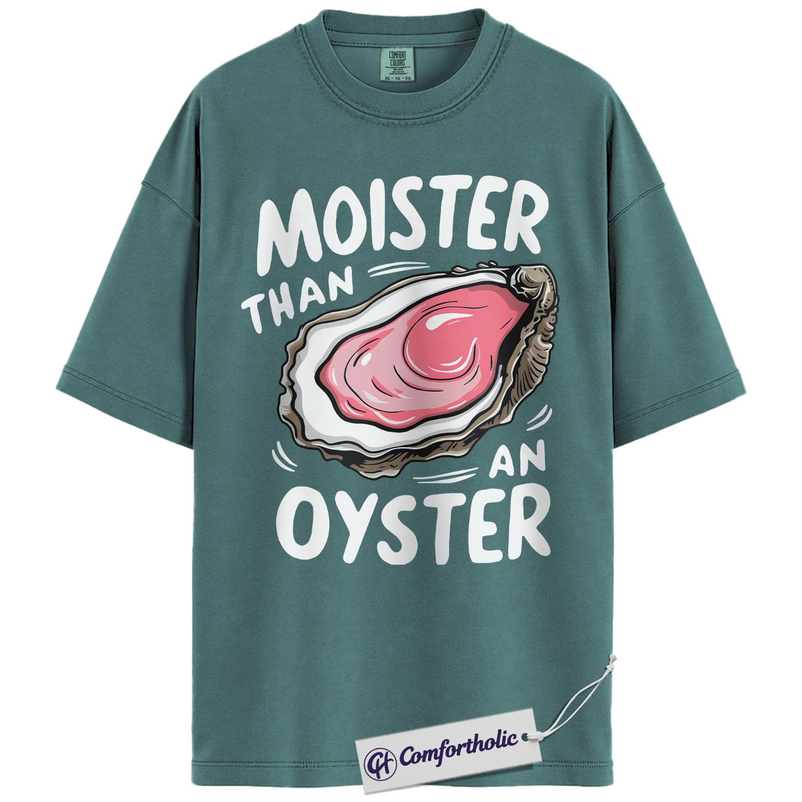 Moister Than an Oyster Shirt, Funny Food Pun T-Shirt, Adult Humor Graphic Tee, Gift for Girlfriend, Comfort Colors Shirt - Image 11