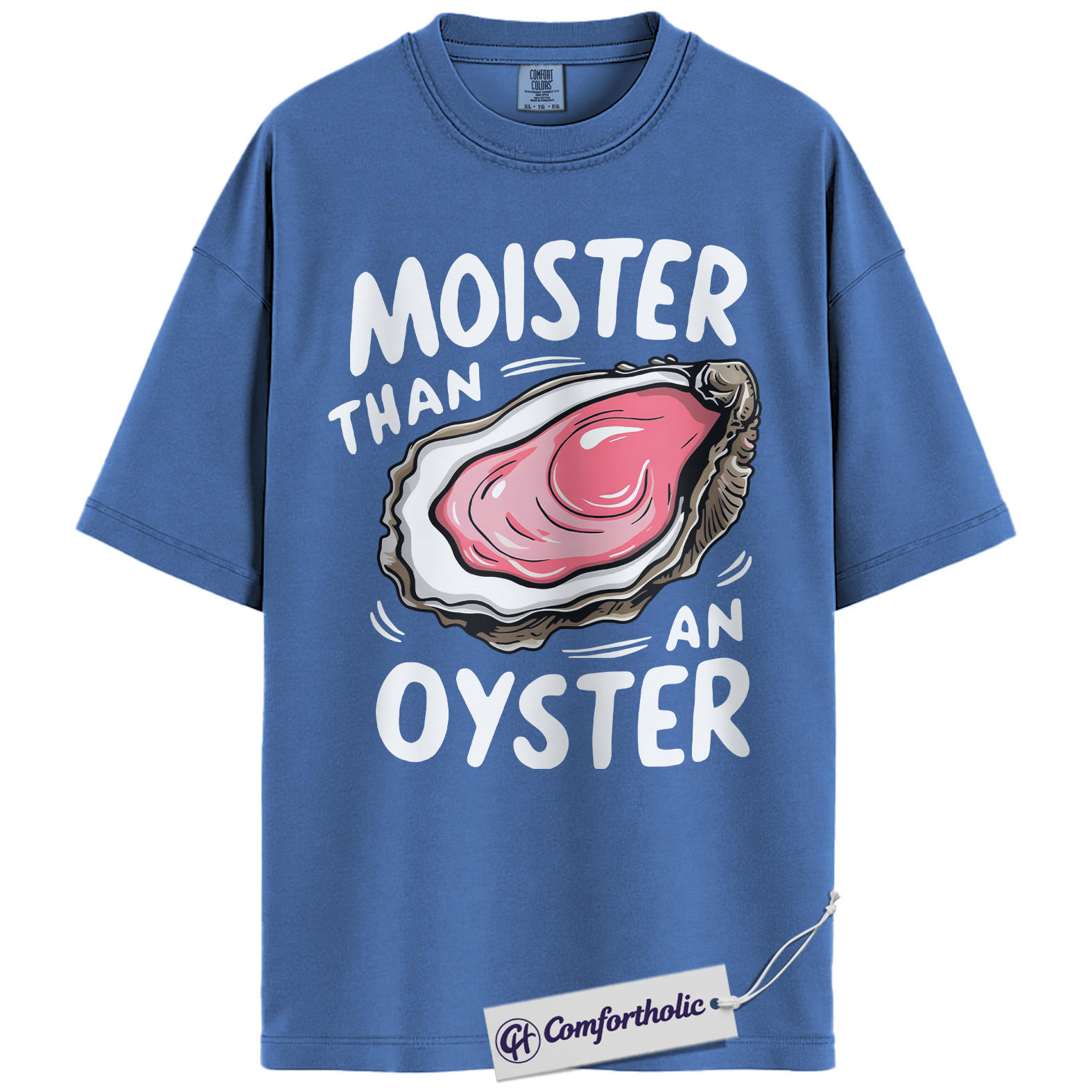 Moister Than an Oyster Shirt, Funny Food Pun T-Shirt, Adult Humor Graphic Tee, Gift for Girlfriend, Comfort Colors Shirt - Image 12