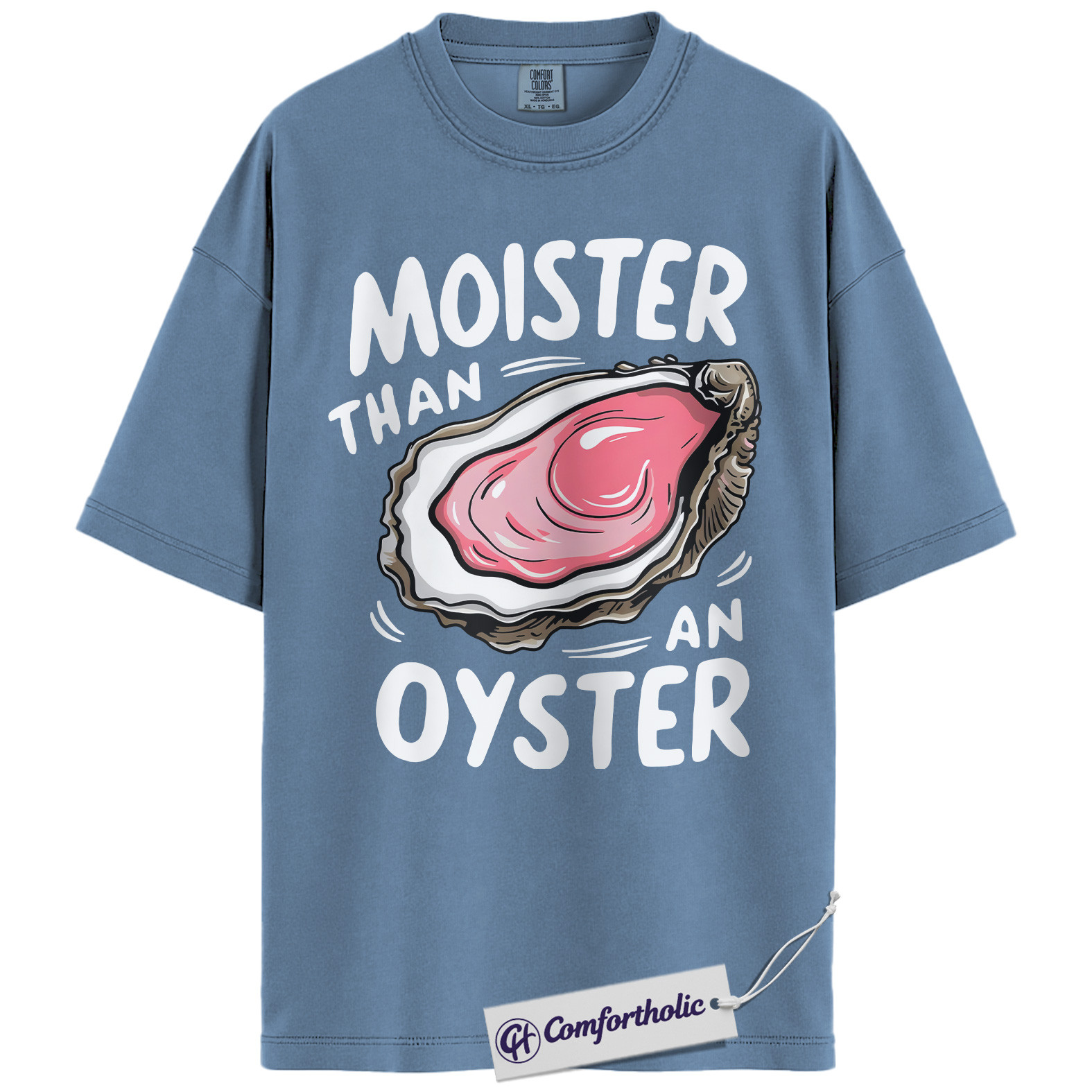 Moister Than an Oyster Shirt, Funny Food Pun T-Shirt, Adult Humor Graphic Tee, Gift for Girlfriend, Comfort Colors Shirt - Image 17