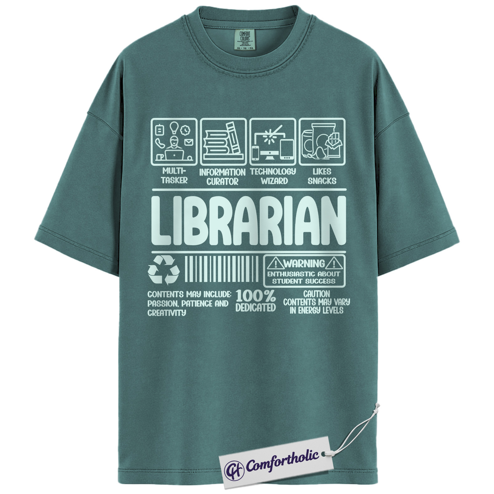 Funny Librarian Shirt, Educational Worker T-Shirt, Library Staff Graphic Tee, Cute Gift for Teachers and Book Lovers, Comfort Colors Shirt - Image 12