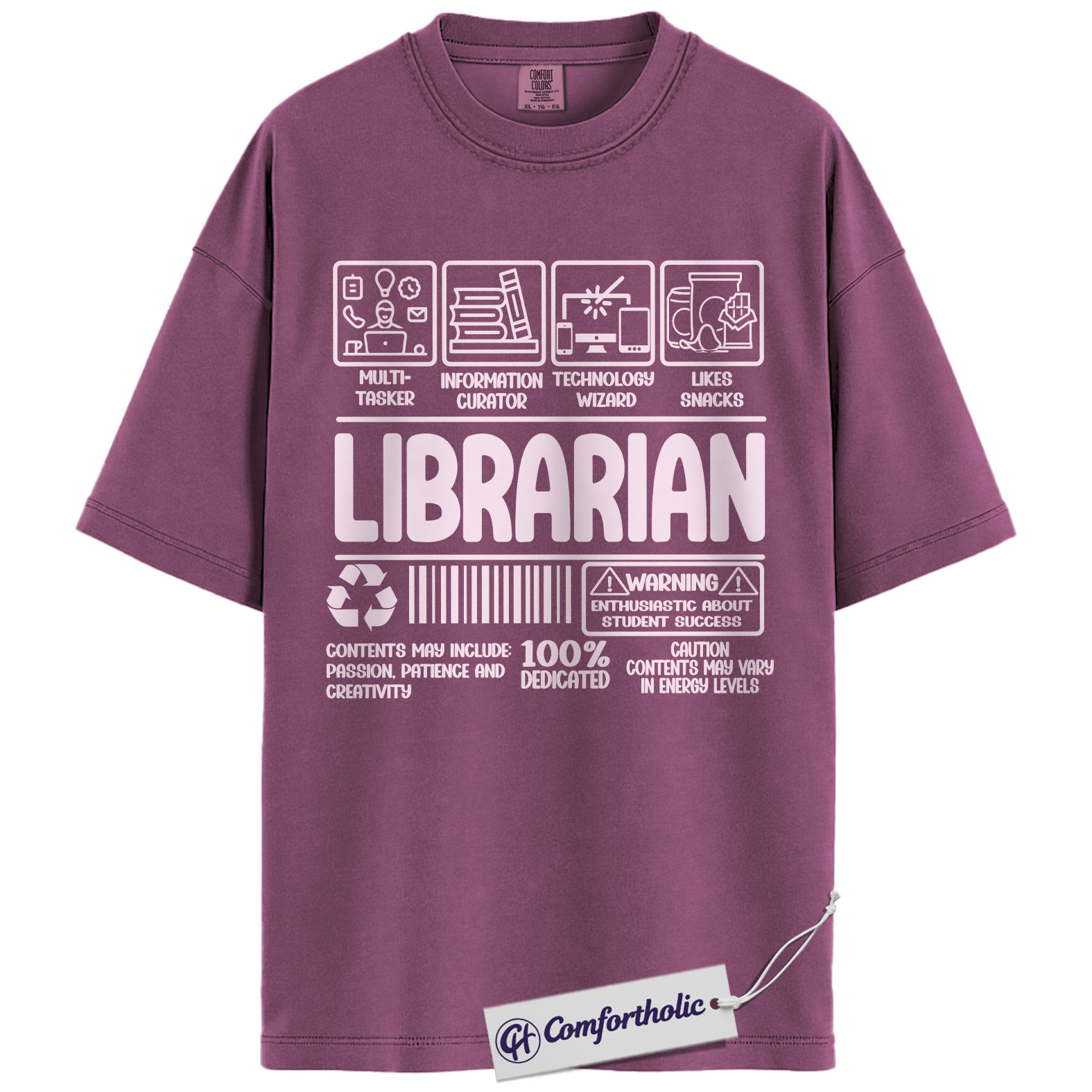 Funny Librarian Shirt, Educational Worker T-Shirt, Library Staff Graphic Tee, Cute Gift for Teachers and Book Lovers, Comfort Colors Shirt - Image 16