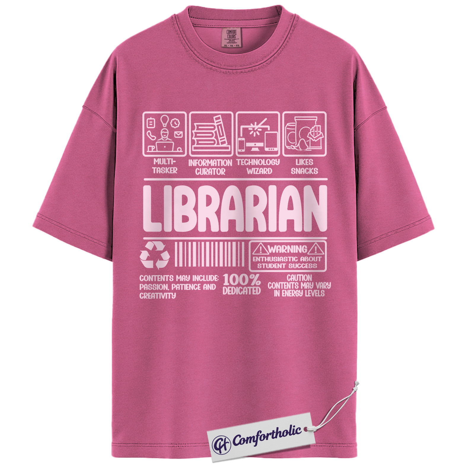 Funny Librarian Shirt, Educational Worker T-Shirt, Library Staff Graphic Tee, Cute Gift for Teachers and Book Lovers, Comfort Colors Shirt - Image 17
