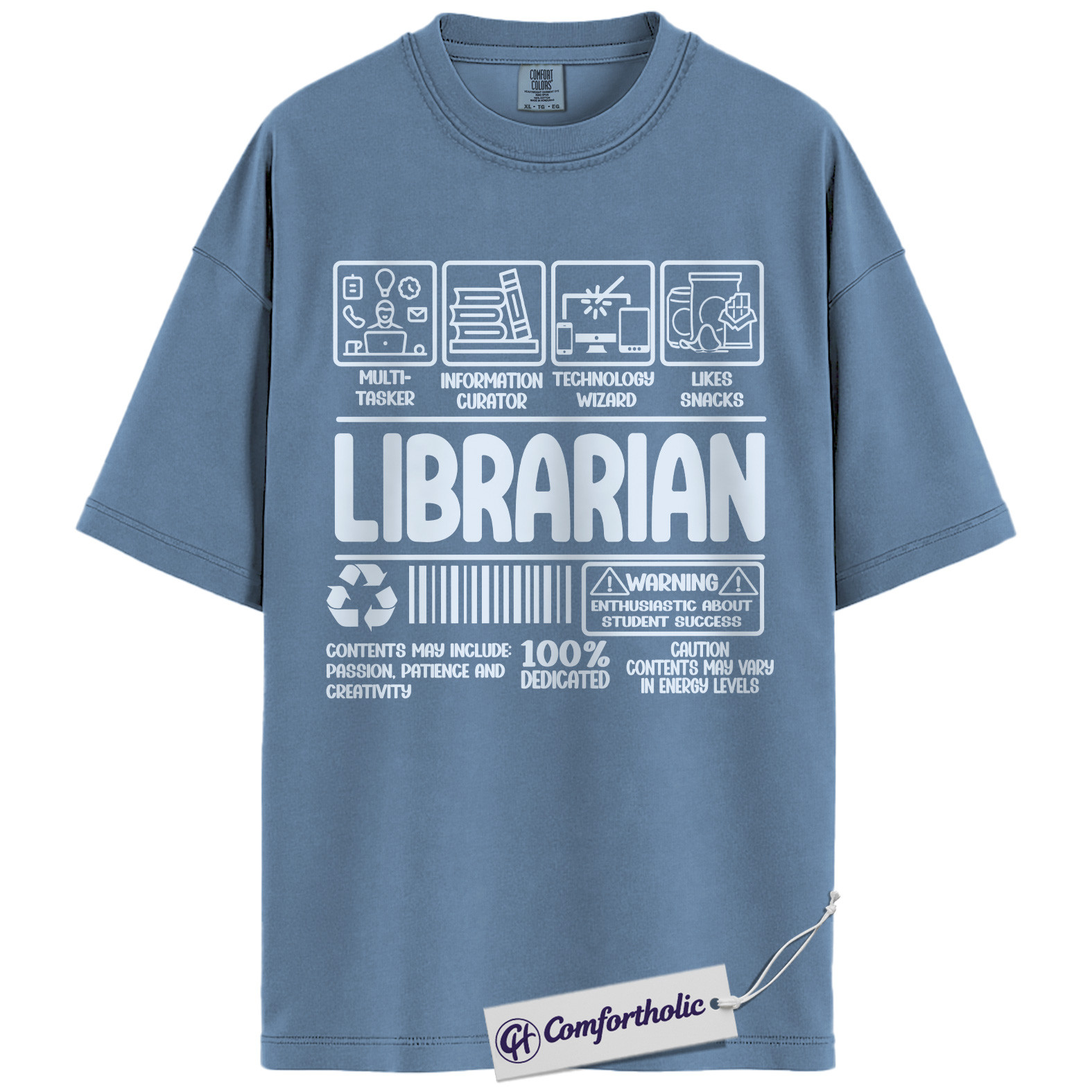 Funny Librarian Shirt, Educational Worker T-Shirt, Library Staff Graphic Tee, Cute Gift for Teachers and Book Lovers, Comfort Colors Shirt - Image 18