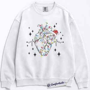 Anatomical Heart Christmas Sweatshirt, Medical Worker Holiday Pullover, Festive Cardiology Graphic Sweatshirt, Cute Nurse & Doctor Gift, Christmas Comfort Colors Sweatshirt