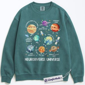 Neurodiverse Universe Sweatshirt, Autism Awareness Crewneck, Celebrate Minds of All Kinds Pullover, Inclusion and Acceptance Gift, Special Education Teacher Comfort Colors Sweatshirt