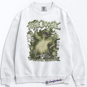 Alternative view of The Nightmare Before Christmas Sweatshirt, Christmas Pullover, Animated Graphic Crewneck, Christmas Comfort Colors Sweatshirt