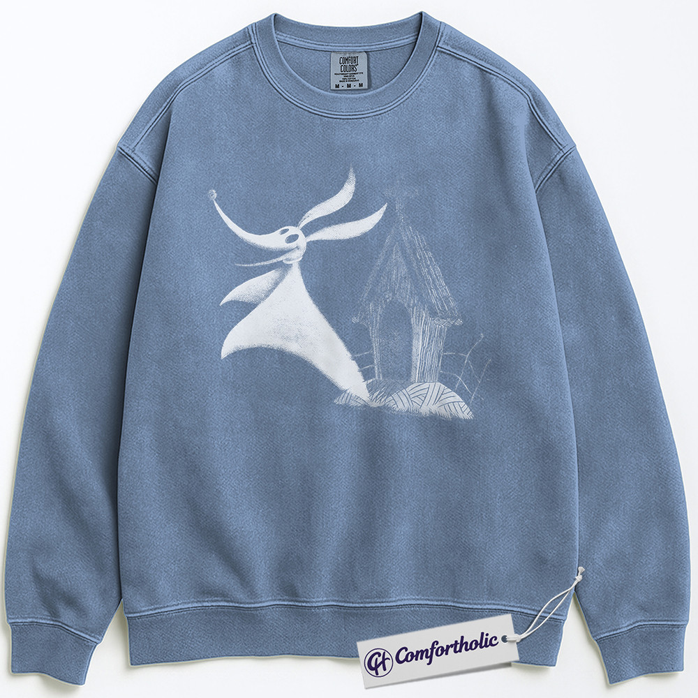 The Nightmare Before Christmas Sweatshirt, Christmas Pullover, Animated Graphic Crewneck, Christmas Comfort Colors Sweatshirt - Image 4
