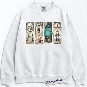 Alternative view of The Nightmare Before Christmas Sweatshirt, Christmas Pullover, Animated Graphic Crewneck, Christmas Comfort Colors Sweatshirt