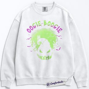 Alternative view of The Nightmare Before Christmas Sweatshirt, Christmas Pullover, Animated Graphic Crewneck, Christmas Comfort Colors Sweatshirt