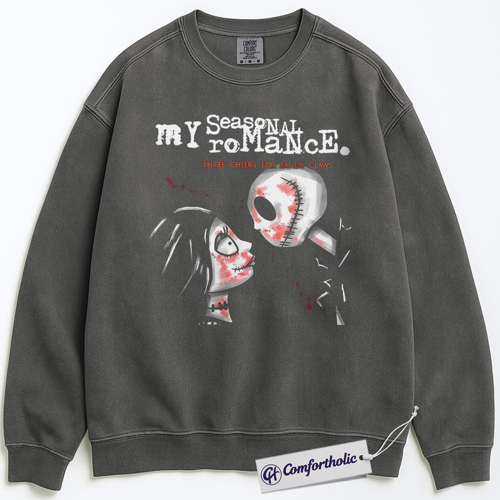 The Nightmare Before Christmas Sweatshirt, Christmas Pullover, Animated Graphic Crewneck, Christmas Comfort Colors Sweatshirt