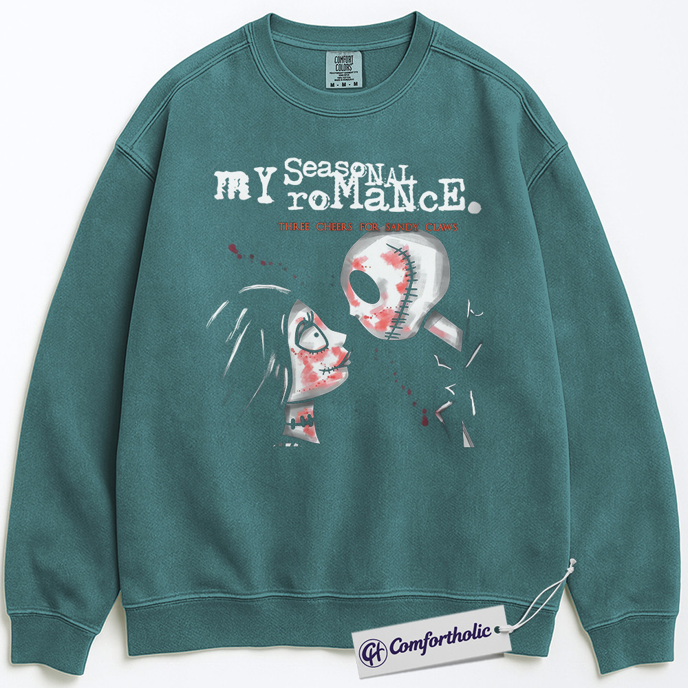 The Nightmare Before Christmas Sweatshirt, Christmas Pullover, Animated Graphic Crewneck, Christmas Comfort Colors Sweatshirt - Image 6