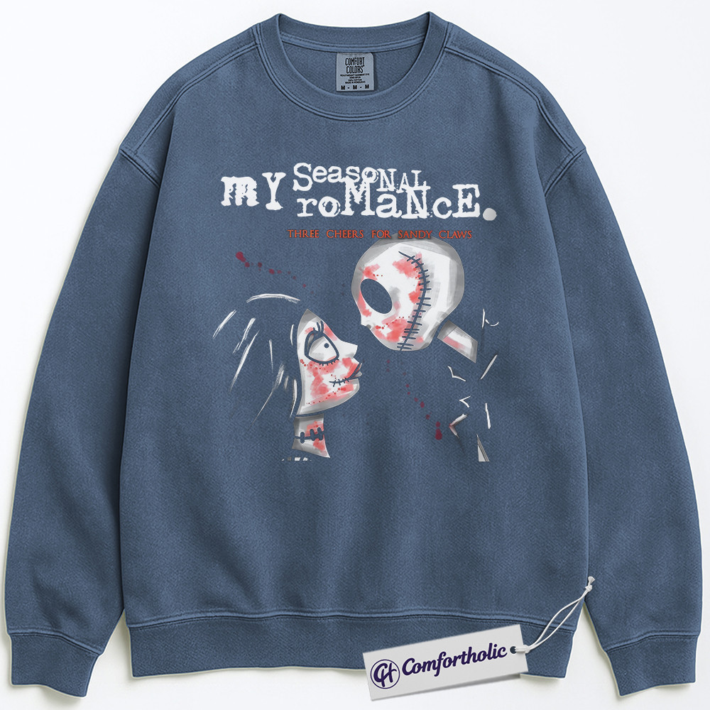 The Nightmare Before Christmas Sweatshirt, Christmas Pullover, Animated Graphic Crewneck, Christmas Comfort Colors Sweatshirt - Image 7