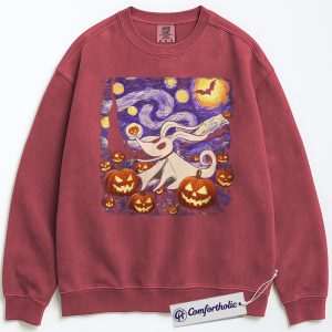 The Nightmare Before Christmas Sweatshirt, Christmas Pullover, Animated Graphic Crewneck, Christmas Comfort Colors Sweatshirt