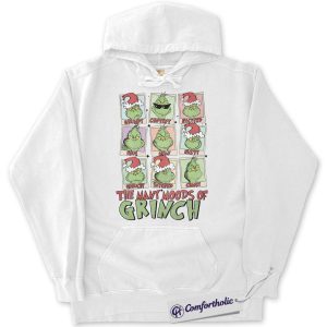 The Grinch Hoodie, Christmas Hoodie, Animated Graphic Pullover, Christmas Comfort Colors Hoodie