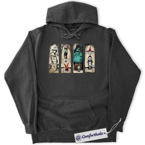 The Nightmare Before Christmas Hoodie, Animated Graphic Pullover, Comfort Colors Hoodie