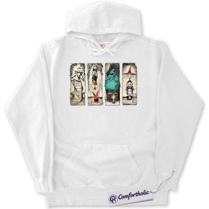Alternative view of The Nightmare Before Christmas Hoodie, Animated Graphic Pullover, Comfort Colors Hoodie