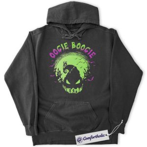 Oogie Boogie Hoodie, The Nightmare Before Christmas Hoodie, Animated Graphic Pullover, Comfort Colors Hoodie