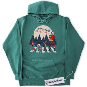 The Nightmare Before Christmas Hoodie, Animated Graphic Pullover, Comfort Colors Hoodie