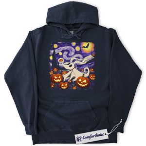 Zero Dog Hoodie, The Nightmare Before Christmas Hoodie, Animated Graphic Pullover, Comfort Colors Hoodie