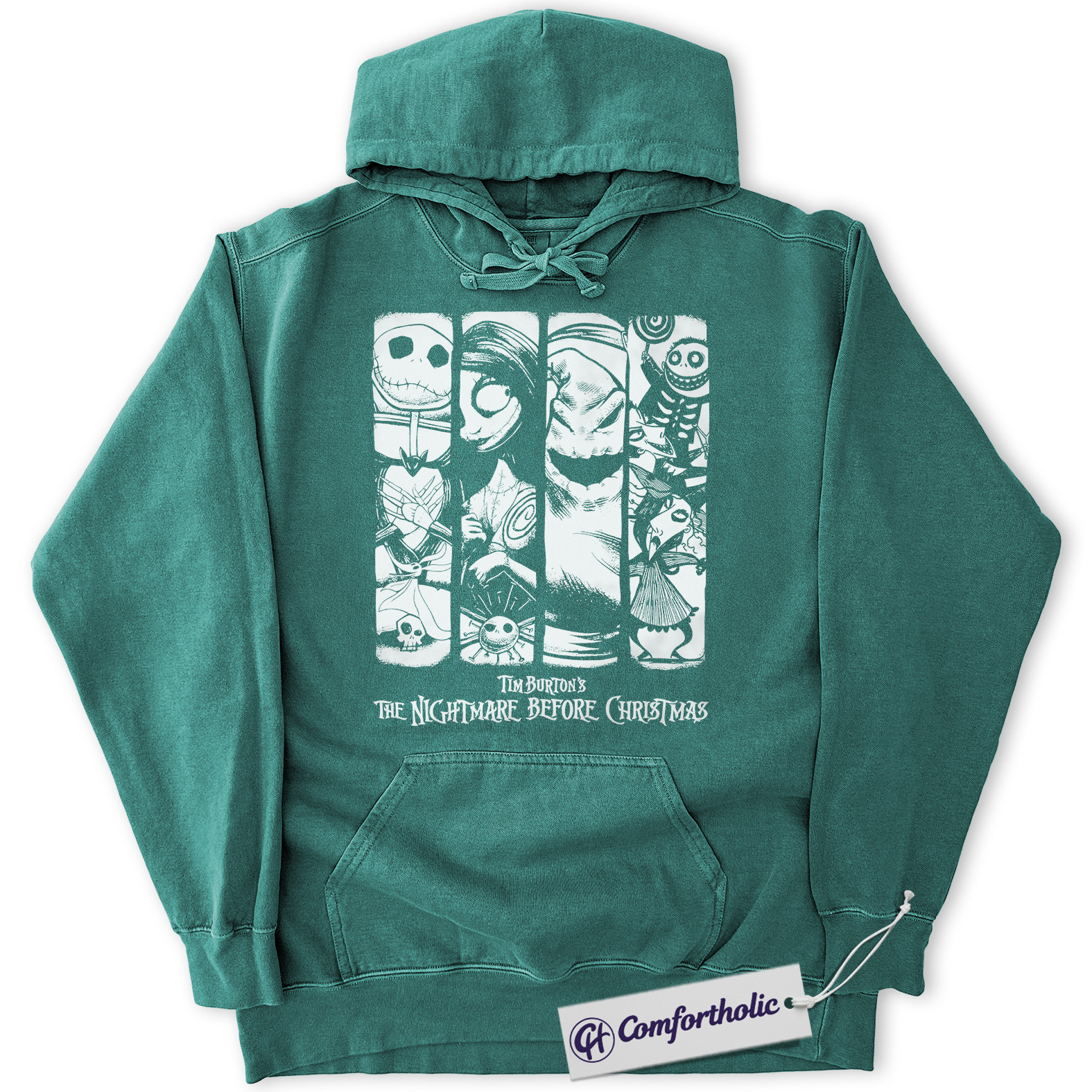 The Nightmare Before Christmas Hoodie, Animated Graphic Pullover, Comfort Colors Hoodie - Image 7