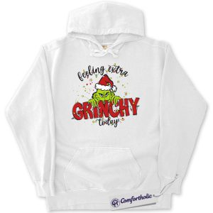The Grinch Hoodie, Christmas Hoodie, Animated Graphic Pullover, Christmas Comfort Colors Hoodie
