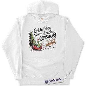 The Grinch Hoodie, Christmas Hoodie, Animated Graphic Pullover, Christmas Comfort Colors Hoodie