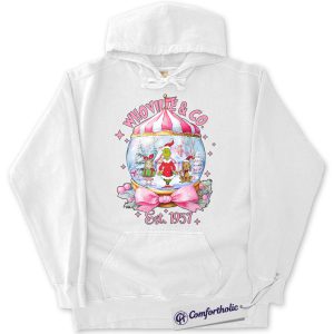 Alternative view of The Grinch Hoodie, Christmas Hoodie, Animated Graphic Pullover, Christmas Comfort Colors Hoodie