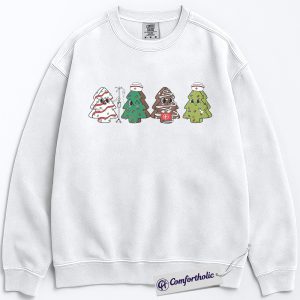Alternative view of Nurse Christmas Tree Sweatshirt, Cute Medical Holiday Sweatshirt, Funny RN Healthcare Worker Graphic Sweatshirt, Festive Christmas Gift for Nurses, Christmas Comfort Colors Sweatshirt