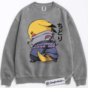 Pikachu Sweatshirt, Pokemon Sweatshirt, Anime Graphic Sweatshirt, Comfort Colors Sweatshirt