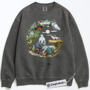 Studio Ghibli Sweatshirt, Anime Graphic Sweatshirt, Comfort Colors Sweatshirt