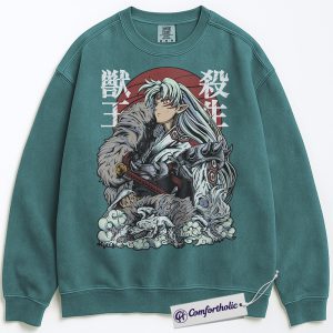 Sesshomaru Sweatshirt, Inuyasha Sweatshirt, Anime Graphic Sweatshirt, Comfort Colors Sweatshirt