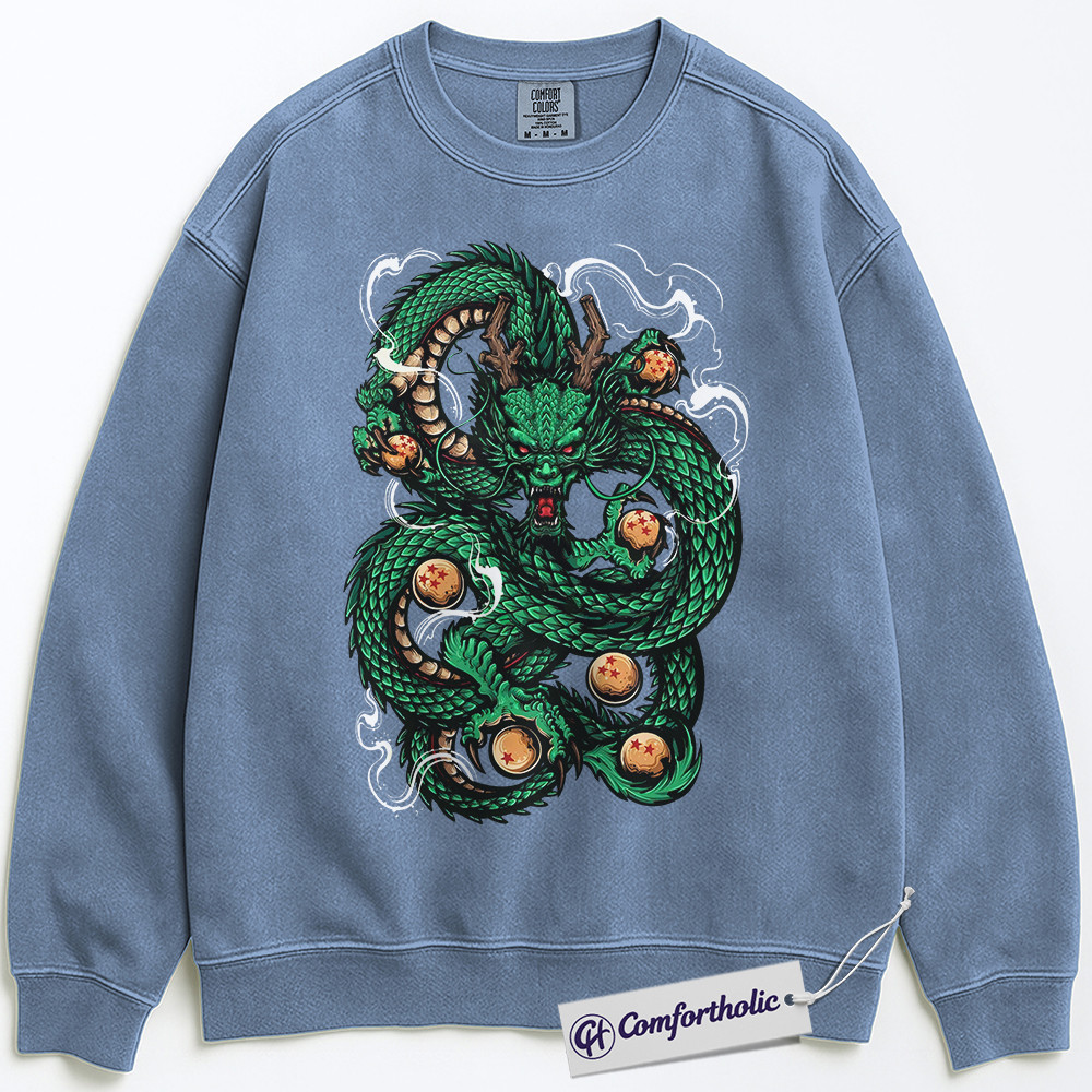 Shenron Sweatshirt, Dragon Ball Z Sweatshirt, Anime Graphic Sweatshirt, Comfort Colors Sweatshirt - Image 5