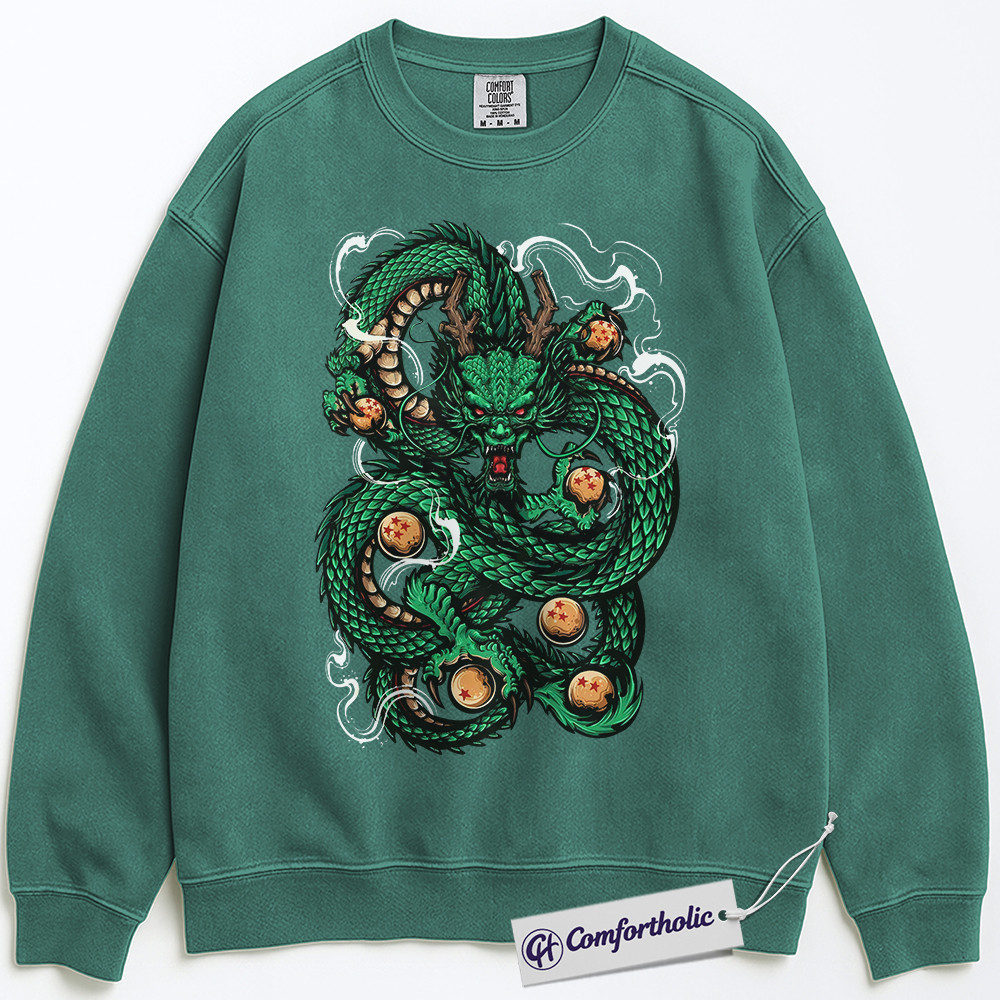 Shenron Sweatshirt, Dragon Ball Z Sweatshirt, Anime Graphic Sweatshirt, Comfort Colors Sweatshirt - Image 6