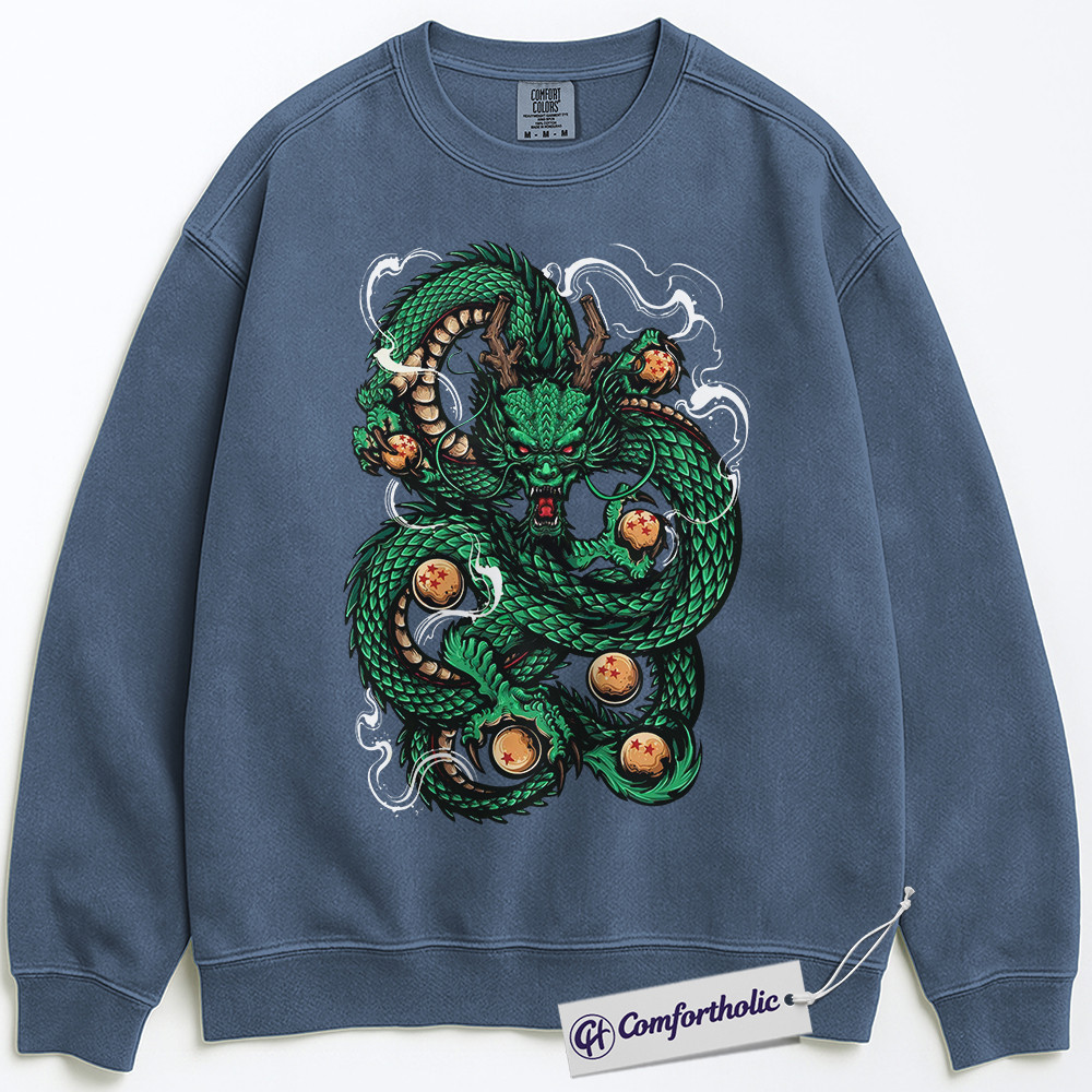 Shenron Sweatshirt, Dragon Ball Z Sweatshirt, Anime Graphic Sweatshirt, Comfort Colors Sweatshirt - Image 7