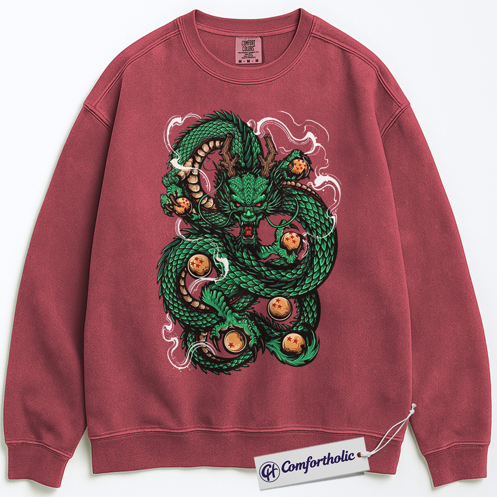 Shenron Sweatshirt, Dragon Ball Z Sweatshirt, Anime Graphic Sweatshirt, Comfort Colors Sweatshirt - Image 8