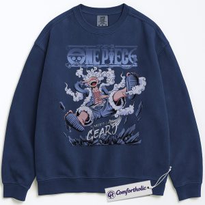 Monkey D Luffy Gear 5 Sweatshirt, One Piece Sweatshirt, Anime Graphic Sweatshirt, Comfort Colors Sweatshirt