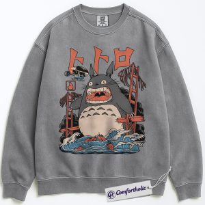 My Neighbor Totoro Sweatshirt, Studio Ghibli Sweatshirt, Anime Graphic Sweatshirt, Comfort Colors Sweatshirt