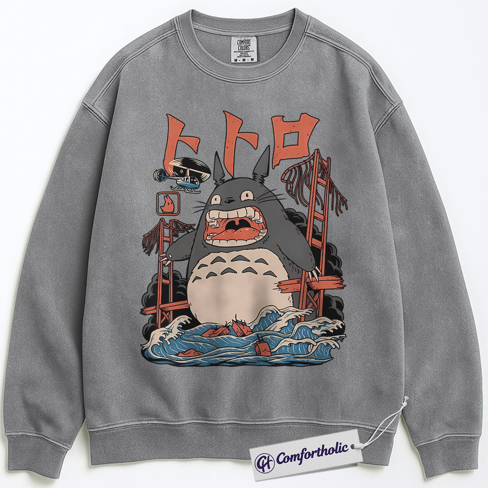 My Neighbor Totoro Sweatshirt, Studio Ghibli Sweatshirt, Anime Graphic Sweatshirt, Comfort Colors Sweatshirt
