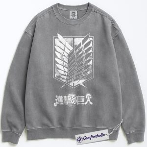 Attack On Titan Sweatshirt, AOT Sweatshirt, Anime Graphic Sweatshirt, Comfort Colors Sweatshirt