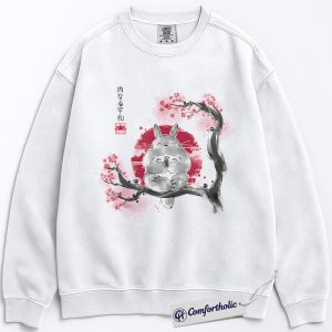 Alternative view of My Neighbor Totoro Sweatshirt, Studio Ghibli Sweatshirt, Anime Graphic Sweatshirt, Comfort Colors Sweatshirt
