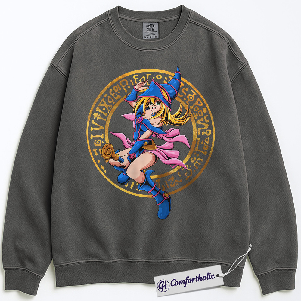 Dark Magician Girl Sweatshirt, Anime Graphic Sweatshirt, Comfort Colors Sweatshirt - Image 4