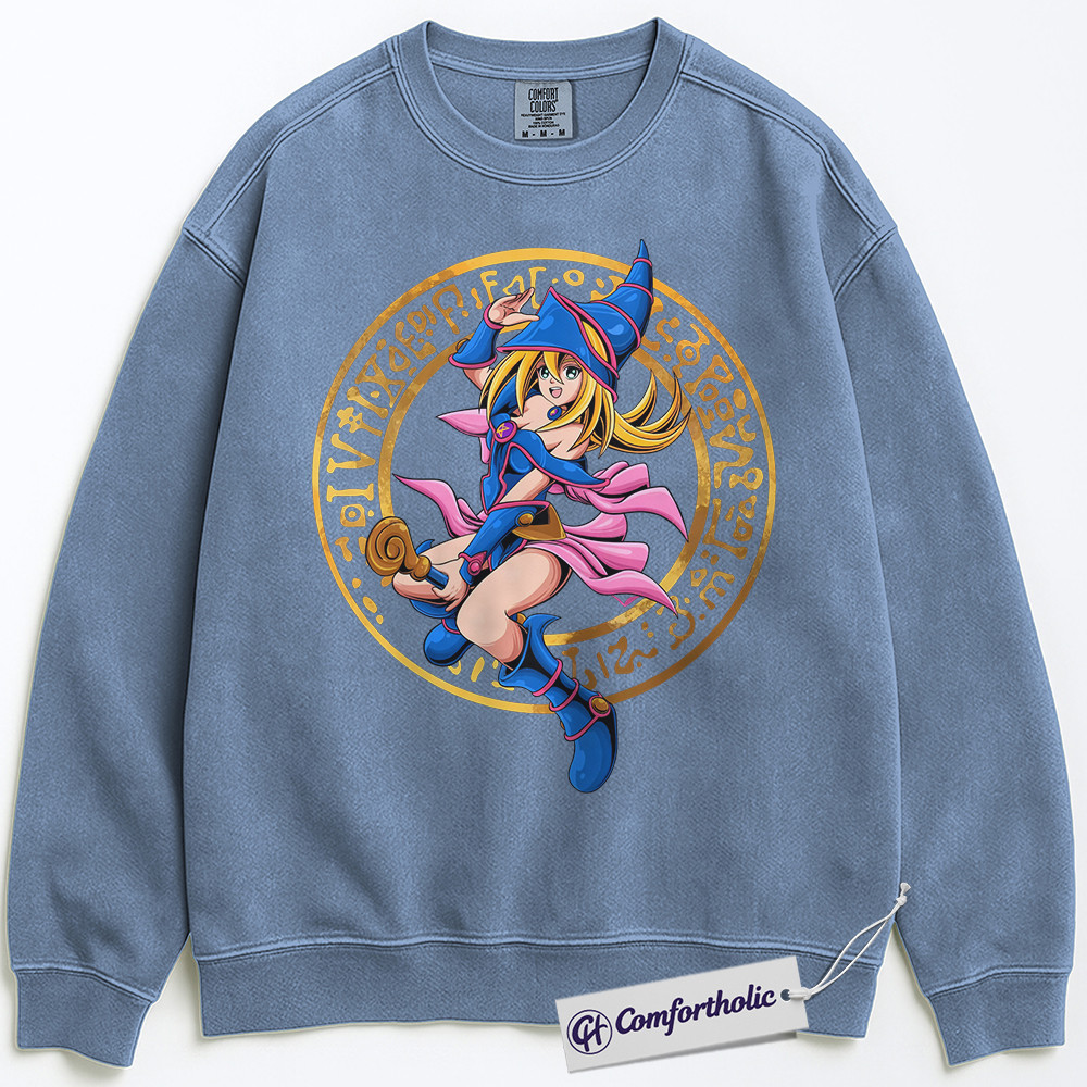 Dark Magician Girl Sweatshirt, Anime Graphic Sweatshirt, Comfort Colors Sweatshirt - Image 5