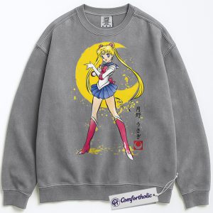 Usagi Tsukino Sweatshirt, Sailor Moon Sweatshirt, Anime Graphic Pullover, Comfort Colors Sweatshirt
