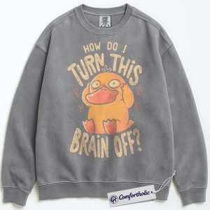 Psyduck Sweatshirt, PKM Sweatshirt, Anime Graphic Pullover, Comfort Colors Sweatshirt