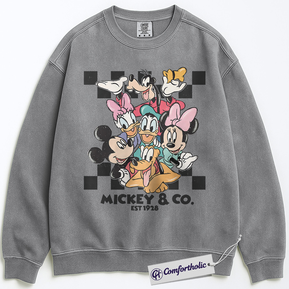 Mickey Mouse Sweatshirt, Donald Duck Sweatshirt, Animated Graphic Pullover, Comfort Colors Sweatshirt - Image 2